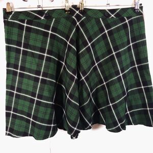 VTG Tripp NYC Womens 4 47x23 Green Plaid Knee Length A-Line Skirt
